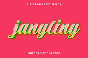 Jangling Text Effect