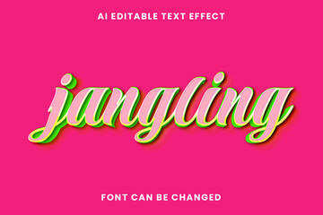 Jangling Text Effect