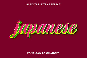 Japanese Text Effect