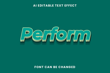 Perform Text Effect