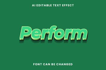 Perform Text Effect