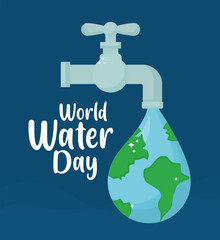 world water day card