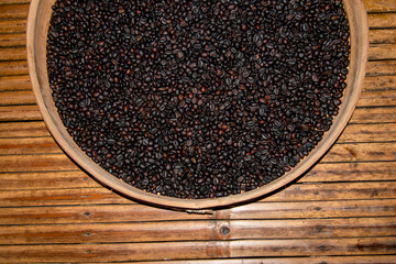 Coffee from a traditional fryer