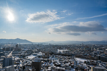 五稜郭タワー - 展望台からの眺望
