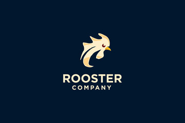 Rooster Logo design vector illustration.