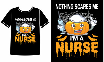 Nothing scares me t-shirt design concept