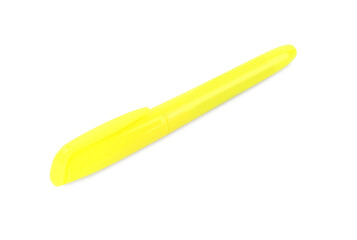 Bright color marker on white background. School stationery