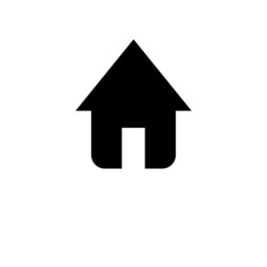 Home Icon In Black Color.