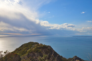 千葉県　鋸山から望む東京湾