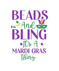 Mardi Gras SVG Bundle, PNG Bundle, Fat Tuesday Carnival, Beads Bling, SVG Cut File, Instant download, Sublimation printable vector, Clip art