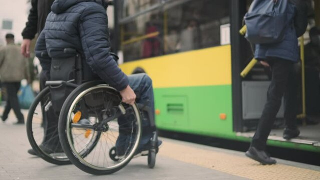 Person with a physical disability skipped public transport due to lack of accessible ramp. Disability matters