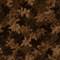 Naklejka premium Camouflage seamless pattern background masking camo repeat print