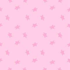 Stars seamless pattern. Hand drawn background celebration.