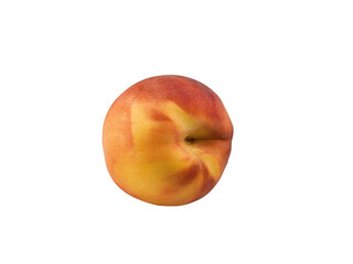 peach fruit on white background