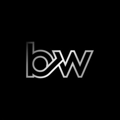 BW Letter Initial Logo Design Template Vector Illustration