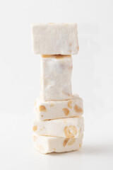 Traditional nougat in a pile.