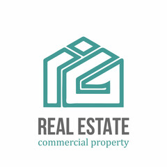 real estate logo letter IG
