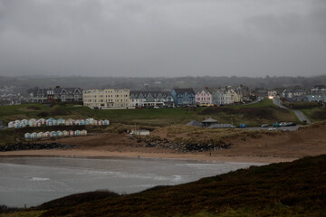 The town of Bude in Cornwall from Compass Point