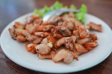 stir fired pork with fish sauce