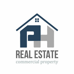 Design a creative and unique home inspection logo letter PH