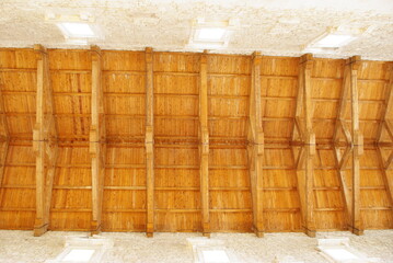Serramonacesca - Abruzzo - Abbey of San Liberatore in Maiella - Detail of the wooden vault