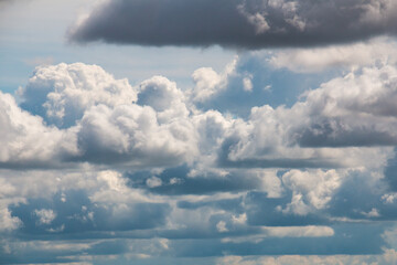 Clouds in sunshine as sky texture