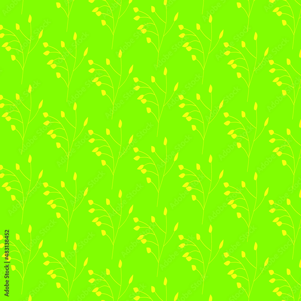 Poster seamless pattern - abstract background with leaves
