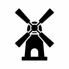 Windmill Icon Design Vector Logo Template Illustration Sign And Symbol