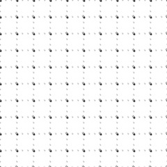 Square seamless background pattern from geometric shapes are different sizes and opacity. The pattern is evenly filled with small black solo bobsleigh symbols. Vector illustration on white background