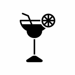 Fototapeta premium Cocktail Icon Design Vector Logo Template Illustration Sign And Symbol
