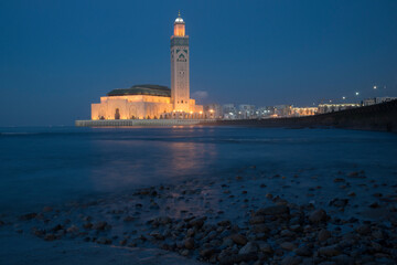 Morocco Casablanca the Hassan II Mosque, the second largest functioning mosque in Africa