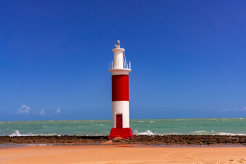 Lighthouse on the coast in Brazil