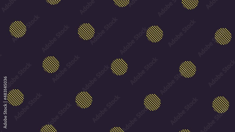 Poster Pattern of geometric shapes in retro, memphis 80s 90s style. Animated vintage abstract background. Seamless pop art design. 4K video motion