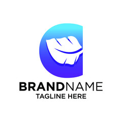 Letter C Feather Logo Design Template Inspiration, Vector Illustration.