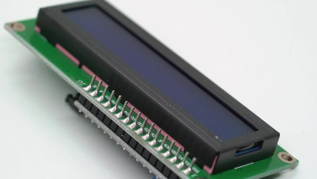 Digital screen display electronic component. Small single board computer device.