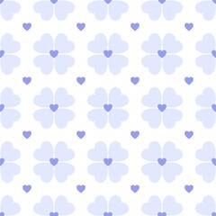 Seamless valentines pattern with hearts for postcard and gifts and cards 