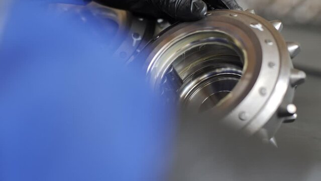Oil Drilling Tricone element montage 02