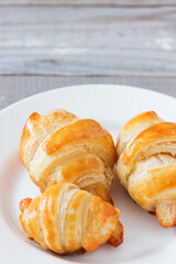 French croissant homemade.