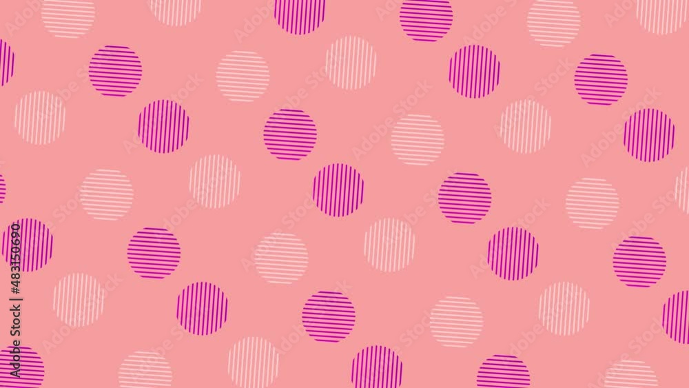 Poster Pattern of geometric shapes in retro, memphis 80s 90s style. Animated vintage abstract background. Seamless pop art design. 4K video motion