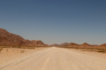 Fototapeta na wymiar Dirt Road in Namibia