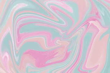 Background, pastel-colored streaks, pink, turquoise and beige watercolor paints