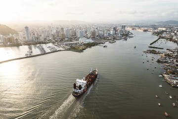 Imagens aéreas de Itajaí, Santa Catarina