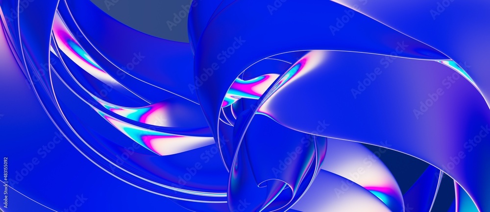 Aufkleber abstract colorful background with wave