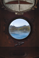 Obraz na płótnie Canvas view from the window of a boat