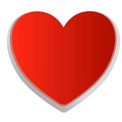 Simple heart shape switch button vector.