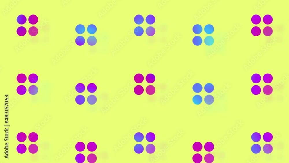 Aufkleber pattern of geometric shapes in vibrant gradient holographic neon colors. retro, memphis 80s 90s styl