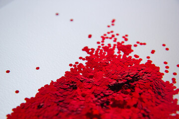 red blood cells flowing