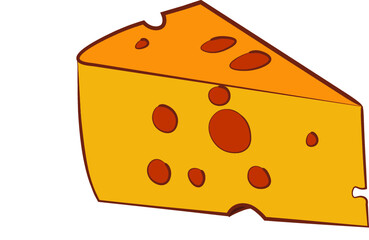 small piece of cheese 