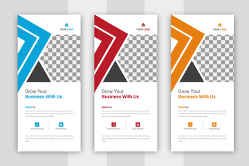 Corporate Business Rack Card Template or Dl flyer 