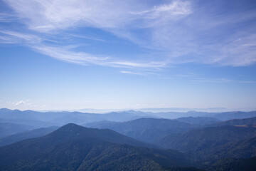clouds over the mountains Karpaty Goverla